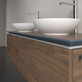 Тумба под раковину Villeroy & Boch Legato 140х38 см с подсветкой ДСП дуб аризона B591L0VH