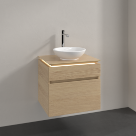 Тумба під раковину Villeroy&Boch Legato 60х55 см з підсвічуванням ДСП північний дуб B568L0VJ