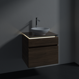 Тумба под раковину Villeroy & Boch Legato 60х55 см с подсветкой ДСП дуб аризона B568L0VH