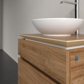 Тумба під раковину Villeroy & Boch Legato 60х55 см з підсвічуванням ДСП дуб канзас B568L0RH