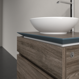 Тумба під раковину Villeroy & Boch Legato 60х55 см з підсвічуванням ДСП кам'яний дуб B568L0RK