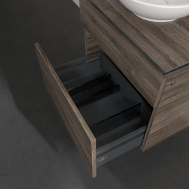 Тумба під раковину Villeroy & Boch Legato 60х55 см з підсвічуванням ДСП кам'яний дуб B568L0RK