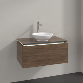Тумба під раковину Villeroy & Boch Legato 80х38 см з підсвічуванням ДСП дуб аризона B569L0VH