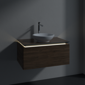 Тумба під раковину Villeroy & Boch Legato 80х38 см з підсвічуванням ДСП дуб аризона B569L0VH