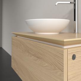 Тумба під раковину Villeroy&Boch Legato 80х38 см з підсвічуванням ДСП північний дуб B569L0VJ