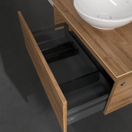 Тумба під раковину Villeroy & Boch Legato 80х38 см з підсвічуванням ДСП дуб канзас B569L0RH