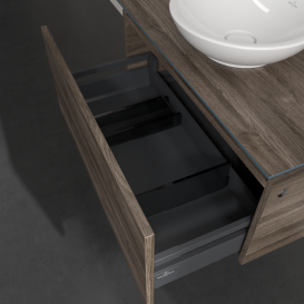 Тумба під раковину Villeroy & Boch Legato 80х38 см з підсвічуванням ДСП кам'яний дуб B569L0RK