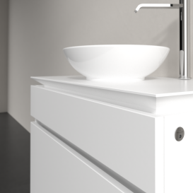 Тумба под раковину Villeroy & Boch Legato 80х55 см с подсветкой ДСП белый матовый B570L0MS