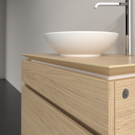 Тумба під раковину Villeroy&Boch Legato 80х55 см з підсвічуванням ДСП північний дуб B570L0VJ