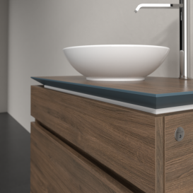 Тумба під раковину Villeroy & Boch Legato 80х55 см з підсвічуванням ДСП дуб аризона B570L0VH