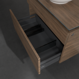 Тумба під раковину Villeroy & Boch Legato 80х55 см з підсвічуванням ДСП дуб аризона B570L0VH