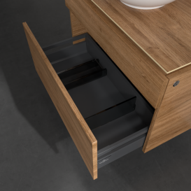 Тумба под раковину Villeroy & Boch Legato 80х55 см с подсветкой ДСП дуб канзас B570L0RH