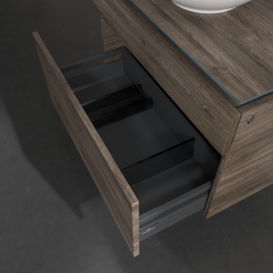 Тумба під раковину Villeroy & Boch Legato 80х55 см з підсвічуванням ДСП кам'яний дуб B570L0RK