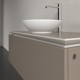 Тумба под раковину Villeroy & Boch Legato 100х38 см с подсветкой ДСП трюфель серый B571L0VG