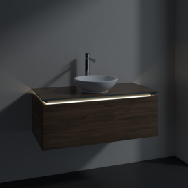 Тумба під раковину Villeroy & Boch Legato 100х38 см з підсвічуванням ДСП дуб аризона B571L0VH