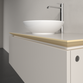 Тумба під раковину Villeroy&Boch Legato 100х38 см з підсвічуванням ДСП ніжно-сірий B571L0VK