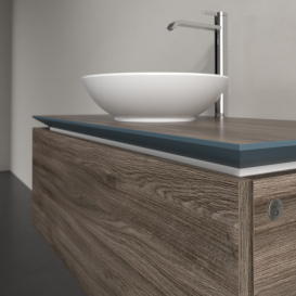 Тумба під раковину Villeroy & Boch Legato 100х38 см з підсвічуванням ДСП кам'яний дуб B571L0RK