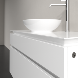 Тумба под раковину Villeroy & Boch Legato 100х55 см с подсветкой МДФ/ДСП глянцевый белый B572L0DH