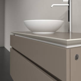 Тумба под раковину Villeroy & Boch Legato 100х55 см с подсветкой ДСП трюфель серый B572L0VG