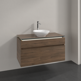 Тумба під раковину Villeroy & Boch Legato 100х55 см з підсвічуванням ДСП дуб аризона B572L0VH