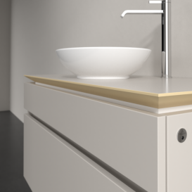 Тумба под раковину Villeroy & Boch Legato 100х55 см с подсветкой ДСП нежно-серый B572L0VK