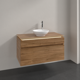 Тумба під раковину Villeroy & Boch Legato 100х55 см з підсвічуванням ДСП дуб канзас B572L0RH