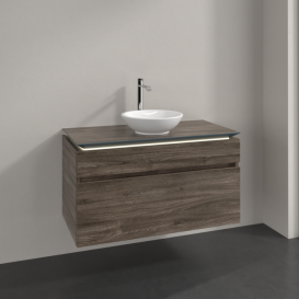 Тумба под раковину Villeroy & Boch Legato 100х55 см с подсветкой ДСП каменный дуб B572L0RK