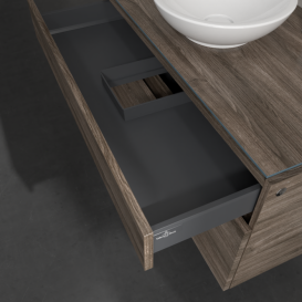 Тумба под раковину Villeroy & Boch Legato 100х55 см с подсветкой ДСП каменный дуб B572L0RK