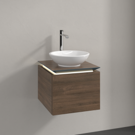 Тумба під раковину Villeroy & Boch Legato 45х38 см з підсвічуванням ДСП дуб аризона B565L0VH