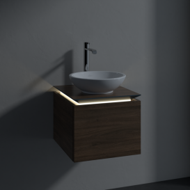 Тумба під раковину Villeroy & Boch Legato 45х38 см з підсвічуванням ДСП дуб аризона B565L0VH