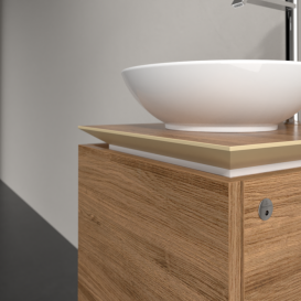 Тумба під раковину Villeroy & Boch Legato 45х38 см з підсвічуванням ДСП дуб канзас B565L0RH