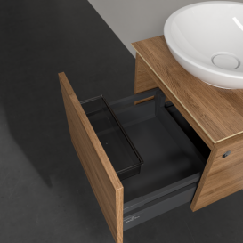 Тумба під раковину Villeroy & Boch Legato 45х38 см з підсвічуванням ДСП дуб канзас B565L0RH