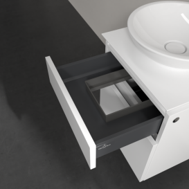 Тумба под раковину Villeroy & Boch Legato 45х55 см с подсветкой ДСП белый матовый B566L0MS