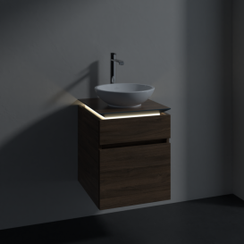 Тумба под раковину Villeroy & Boch Legato 45х55 см с подсветкой ДСП дуб аризона B566L0VH