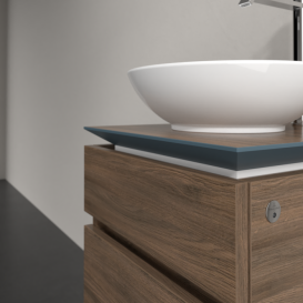 Тумба под раковину Villeroy & Boch Legato 45х55 см с подсветкой ДСП дуб аризона B566L0VH