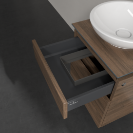 Тумба под раковину Villeroy & Boch Legato 45х55 см с подсветкой ДСП дуб аризона B566L0VH