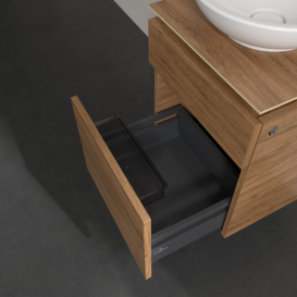 Тумба під раковину Villeroy & Boch Legato 45х55 см з підсвічуванням ДСП дуб канзас B566L0RH