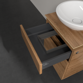 Тумба під раковину Villeroy & Boch Legato 45х55 см з підсвічуванням ДСП дуб канзас B566L0RH