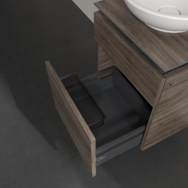 Тумба під раковину Villeroy & Boch Legato 45х55 см з підсвічуванням ДСП кам'яний дуб B566L0RK