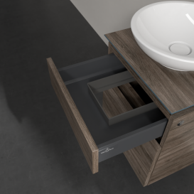 Тумба під раковину Villeroy & Boch Legato 45х55 см з підсвічуванням ДСП кам'яний дуб B566L0RK