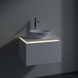 Тумба под раковину Villeroy & Boch Legato 60х38 см с подсветкой ДСП белый матовый B567L0MS