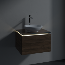 Тумба під раковину Villeroy & Boch Legato 60х38 см з підсвічуванням ДСП дуб аризона B567L0VH