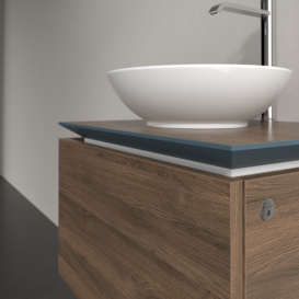 Тумба під раковину Villeroy & Boch Legato 60х38 см з підсвічуванням ДСП дуб аризона B567L0VH