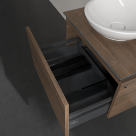 Тумба під раковину Villeroy & Boch Legato 60х38 см з підсвічуванням ДСП дуб аризона B567L0VH