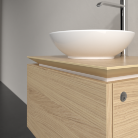 Тумба під раковину Villeroy&Boch Legato 60х38 см з підсвічуванням ДСП північний дуб B567L0VJ