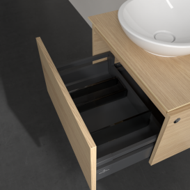 Тумба під раковину Villeroy&Boch Legato 60х38 см з підсвічуванням ДСП північний дуб B567L0VJ