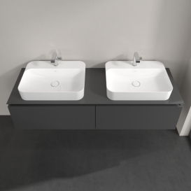 Тумба під раковину Villeroy & Boch Legato 160х38 см МДФ/ДСП глянсовий сірий B76700FP