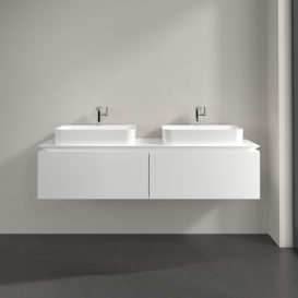 Тумба под раковину Villeroy & Boch Legato 160х38 см ДСП белый матовый B76700MS