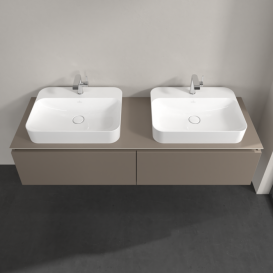 Тумба під раковину Villeroy & Boch Legato 160х38 см ДСП сірий трюфель B76700VG