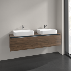 Тумба під раковину Villeroy & Boch Legato 160х38 см ДСП дуб аризона B76700VH